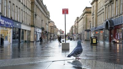 Newcastle City Centre during the January lockdown 