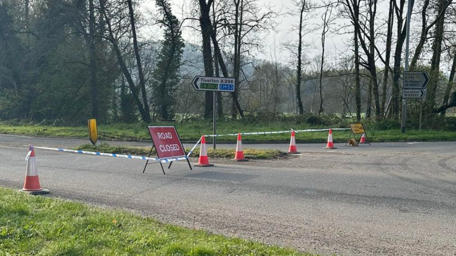 A38 closed and three injured after van overturns in Liskeard ITV