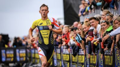 130820 - Ollie Turner competing at Super League Triathlon, Jersey - Credit: Super League Triathlon
