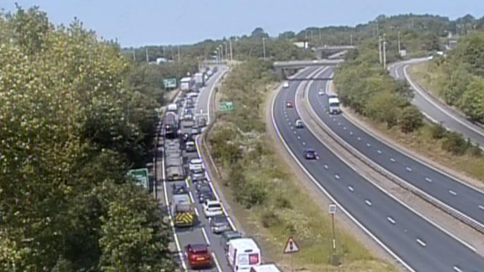 A14 Hgv Driver Arrested For Drug Driving After Overturned Lorry Blocks