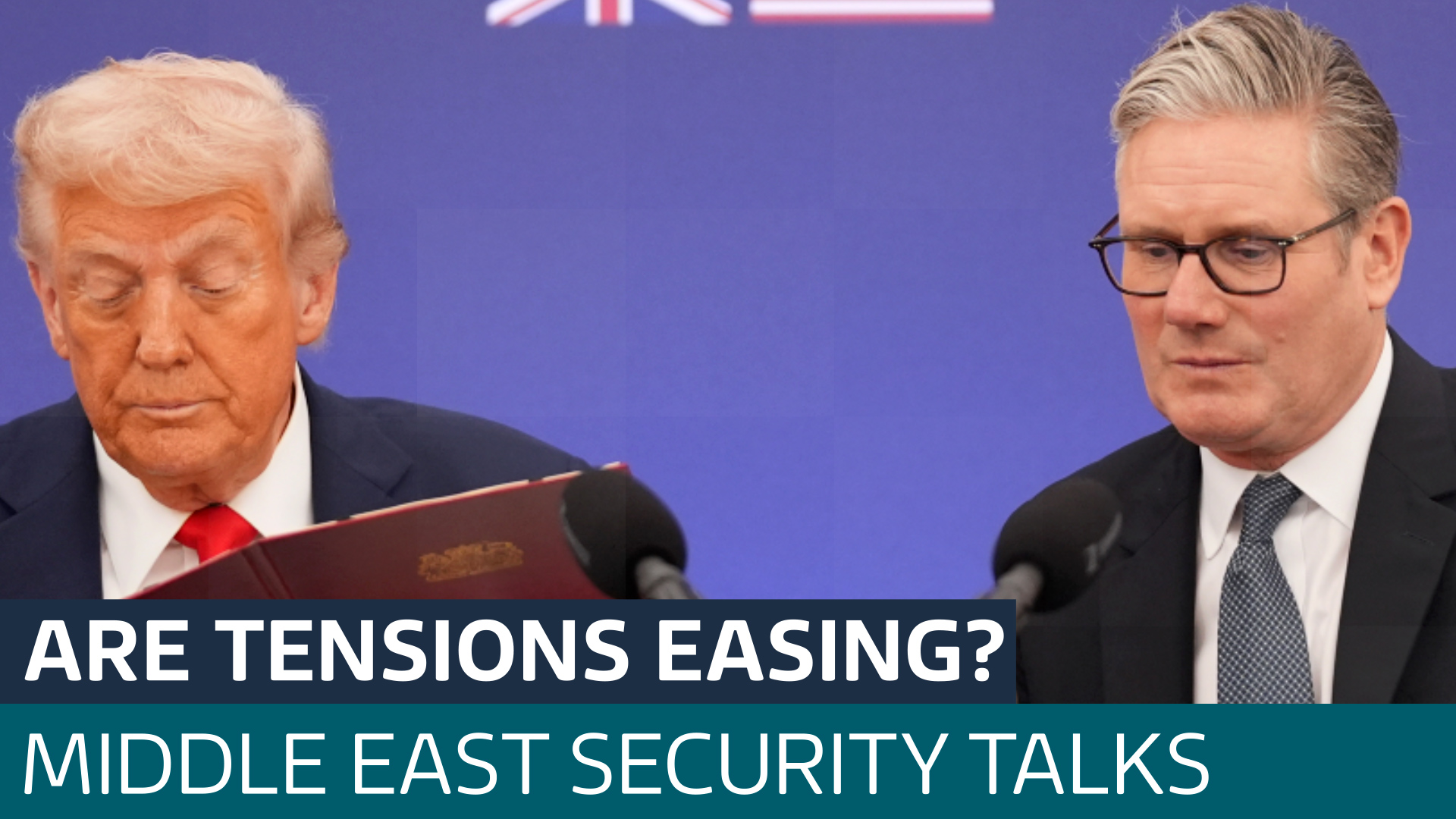 Tensions appear to ease between Trump and Starmer as leaders hold urgent Middle East talks - Latest From ITV News
