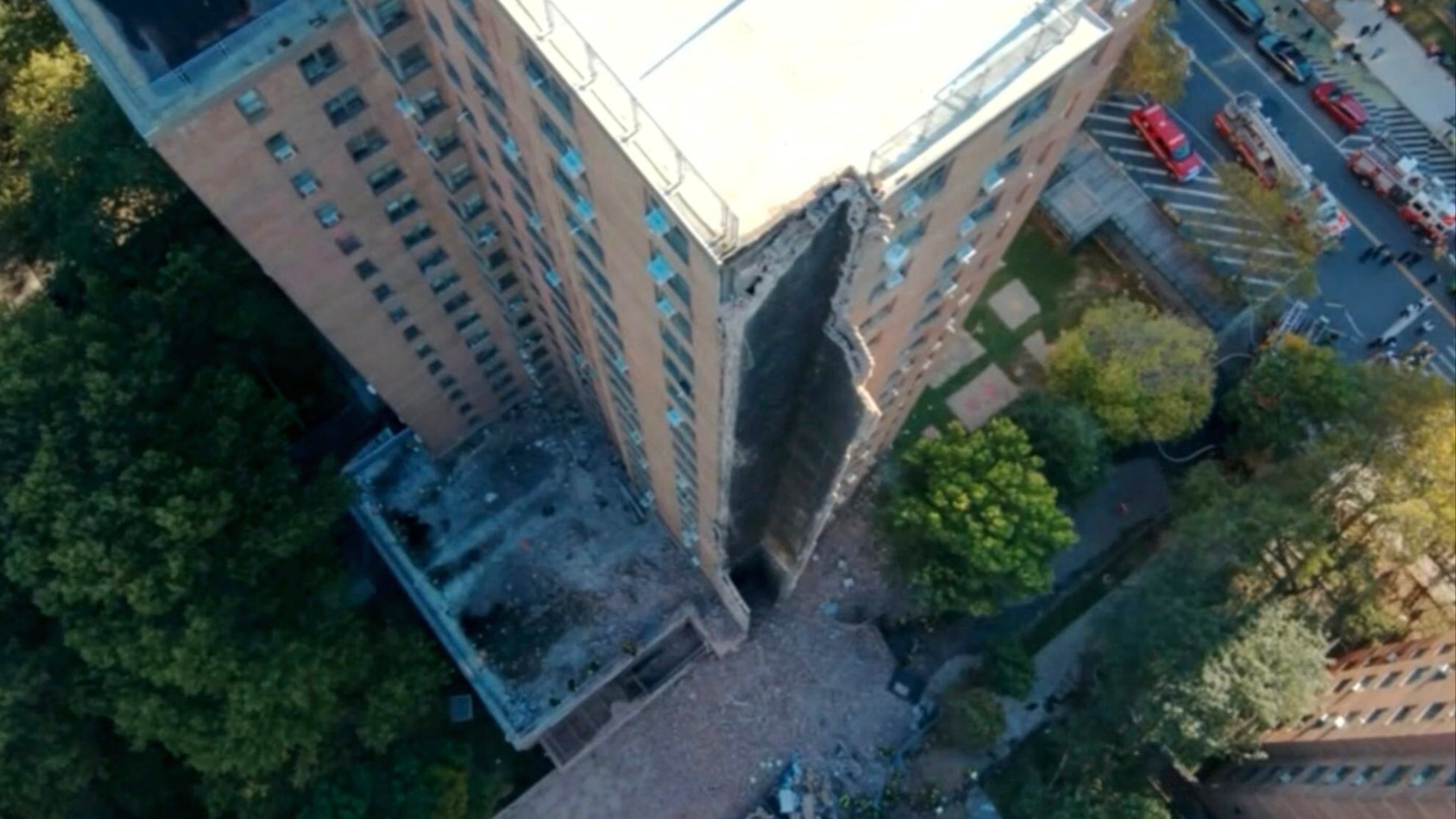 New York City building partially collapses after reports of gas explosion