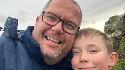 Dave Stubbs, aged 43, was diagnosed with the growth after feeling what felt like an 'explosion' in his head while he was self-isolating