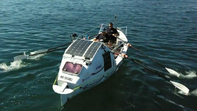 Two men from Jersey are rowing 3000 miles across the Atlantic.