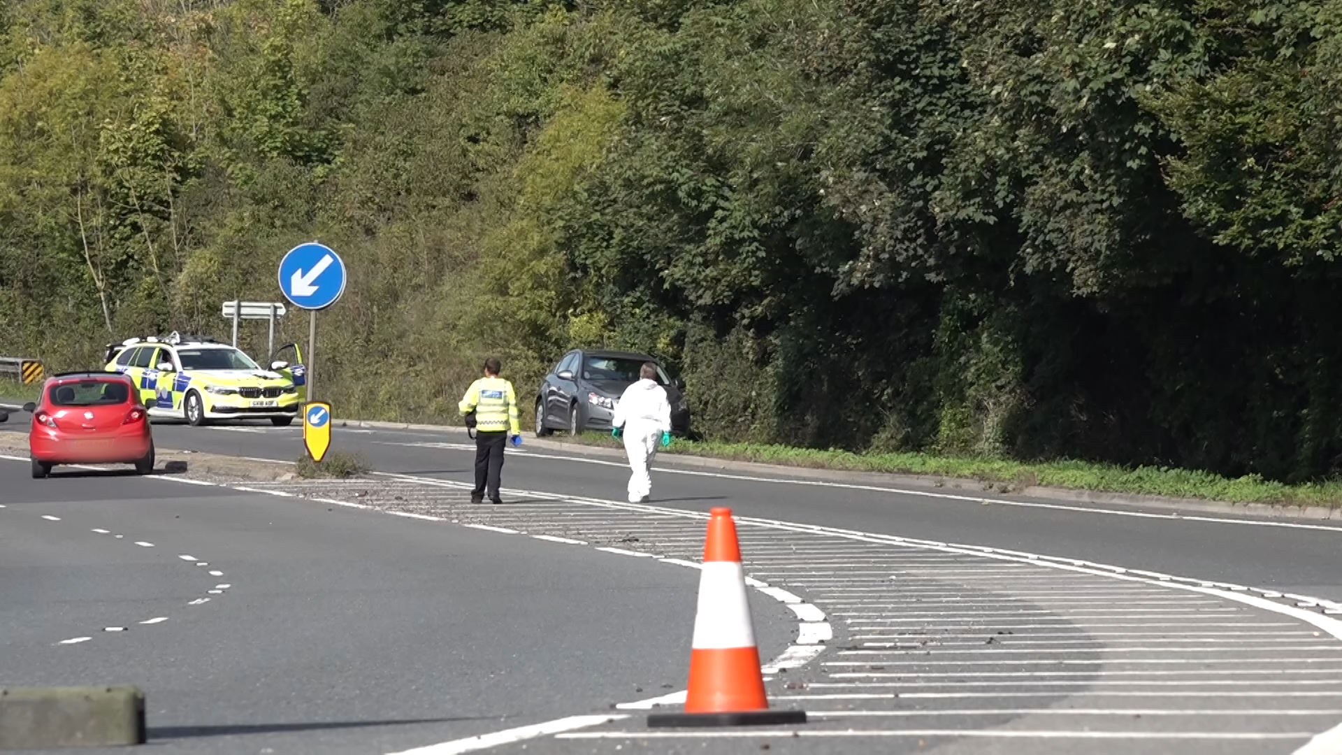 Motorcyclist dies following fatal lorry collision on A27 which