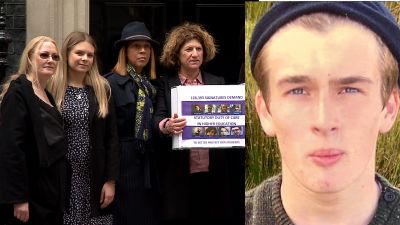 Parents delivered a petition to Downing Street today which they hope could prevent more suicides like that of Theo Brennan-Hulme.
Credit: ITV News / family photo