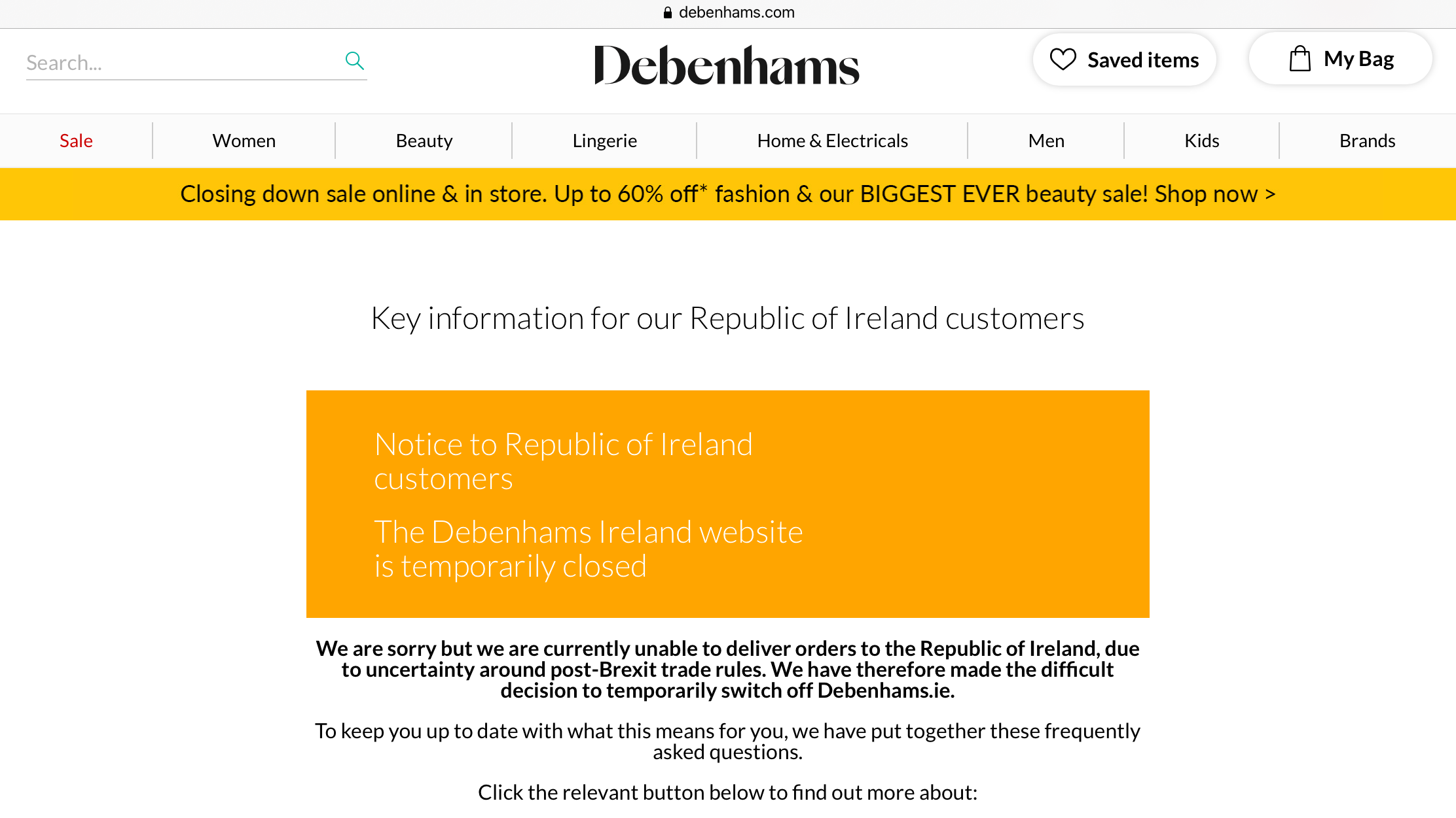 Debenhams bags online ireland