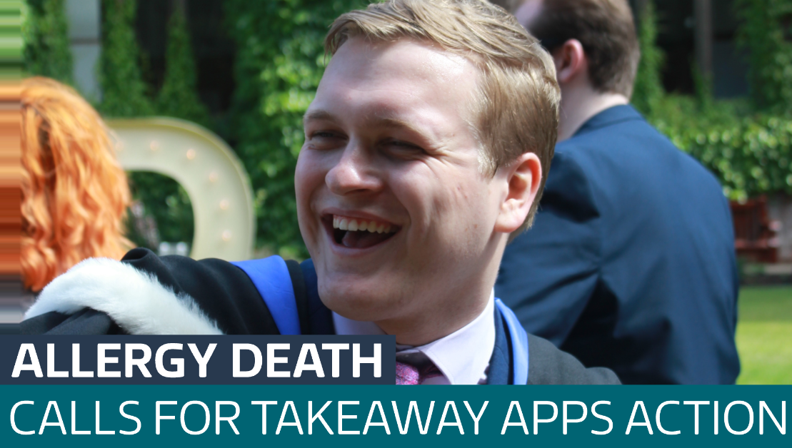Parents plea for action after son, 23, dies of allergic reaction to