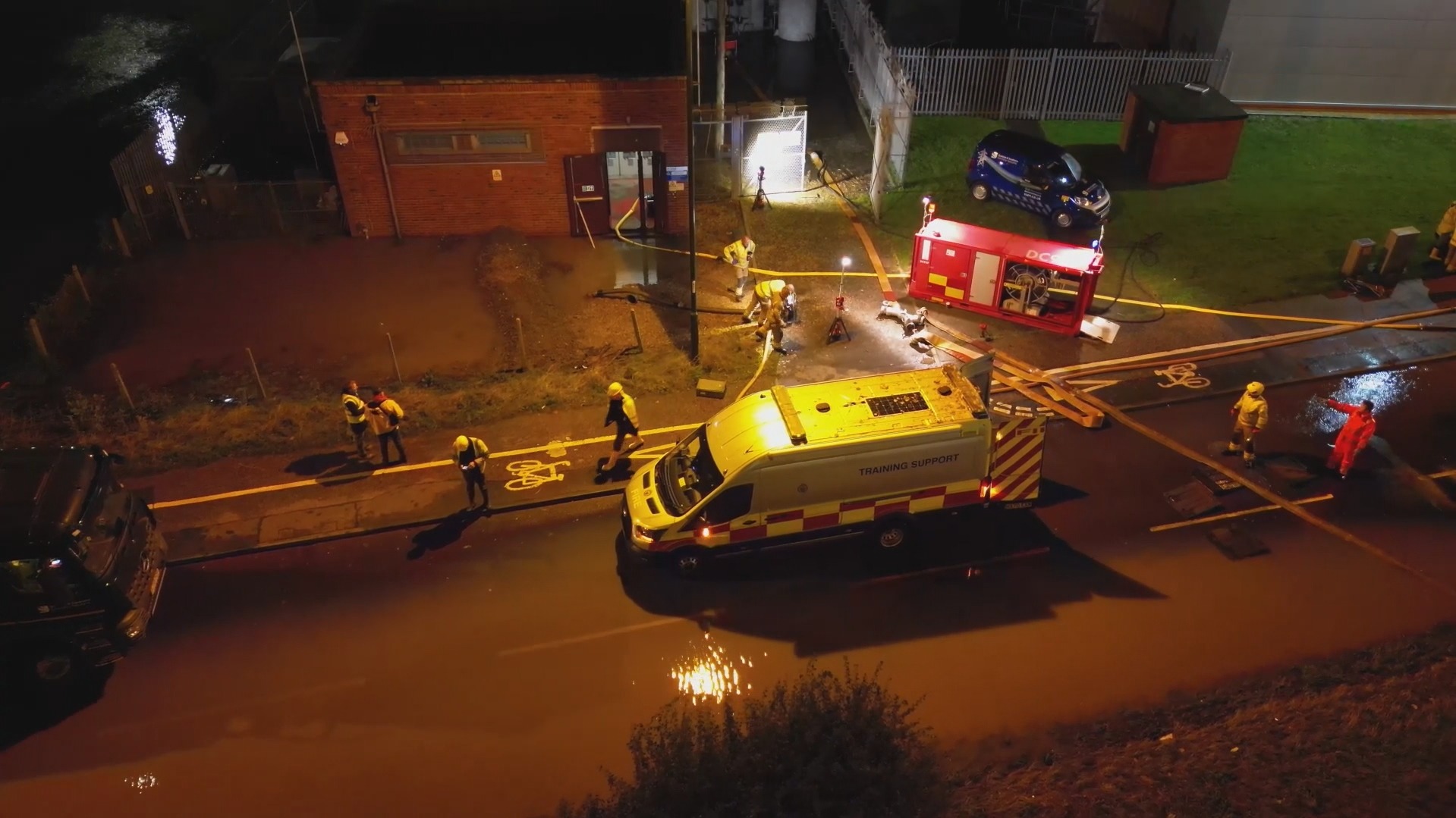 Flooding near electricity substation in Bognor Regis closes A29