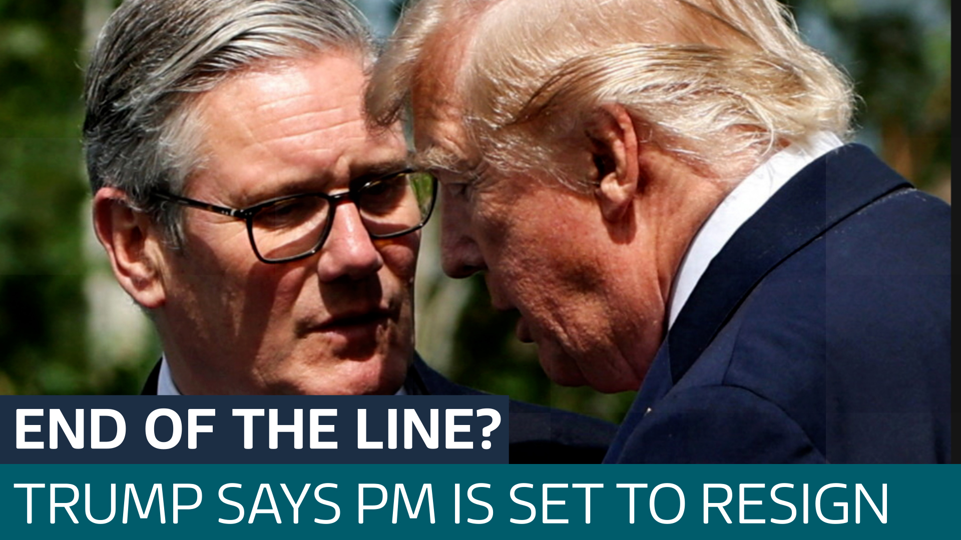 'I wish him well': President Trump says Starmer will resign as Prime Minister