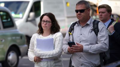 Mikayla Hayes arriving at court on Wednesday.
Credit: PA