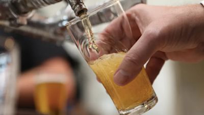 A pint of beer.