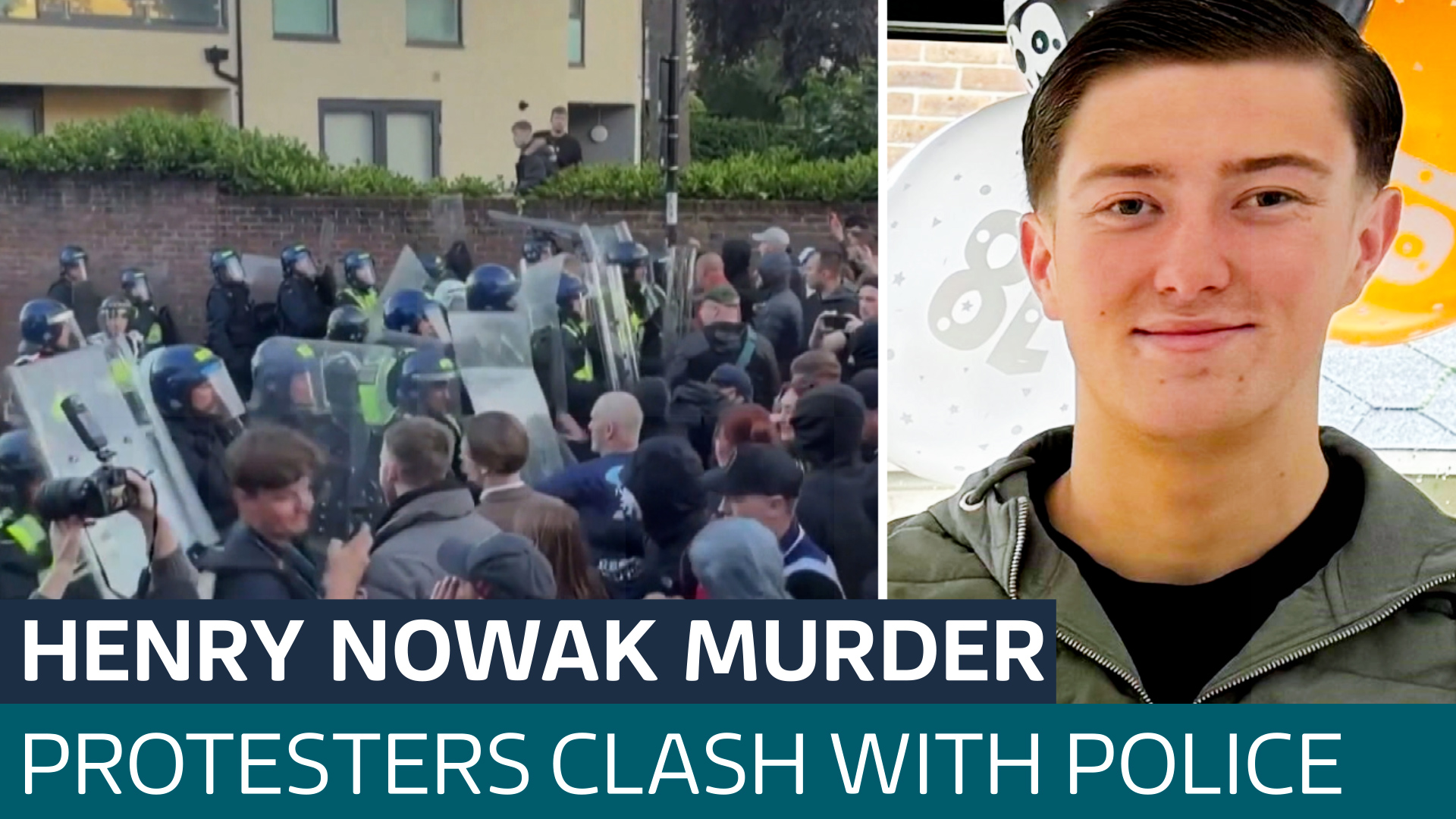 Protesters accused of 'hijacking' Henry Nowak tragedy after violent clash  with riot police
