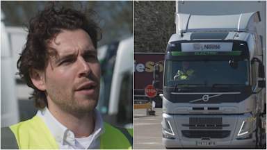 Electric HGVs being trialled across the UK in a bid to help lorries go green 