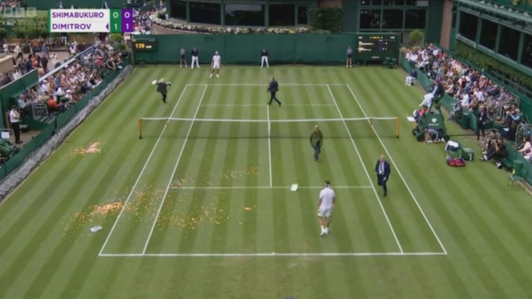Wimbledon play disrupted twice as Just Stop Oil protesters invade court ITV News London