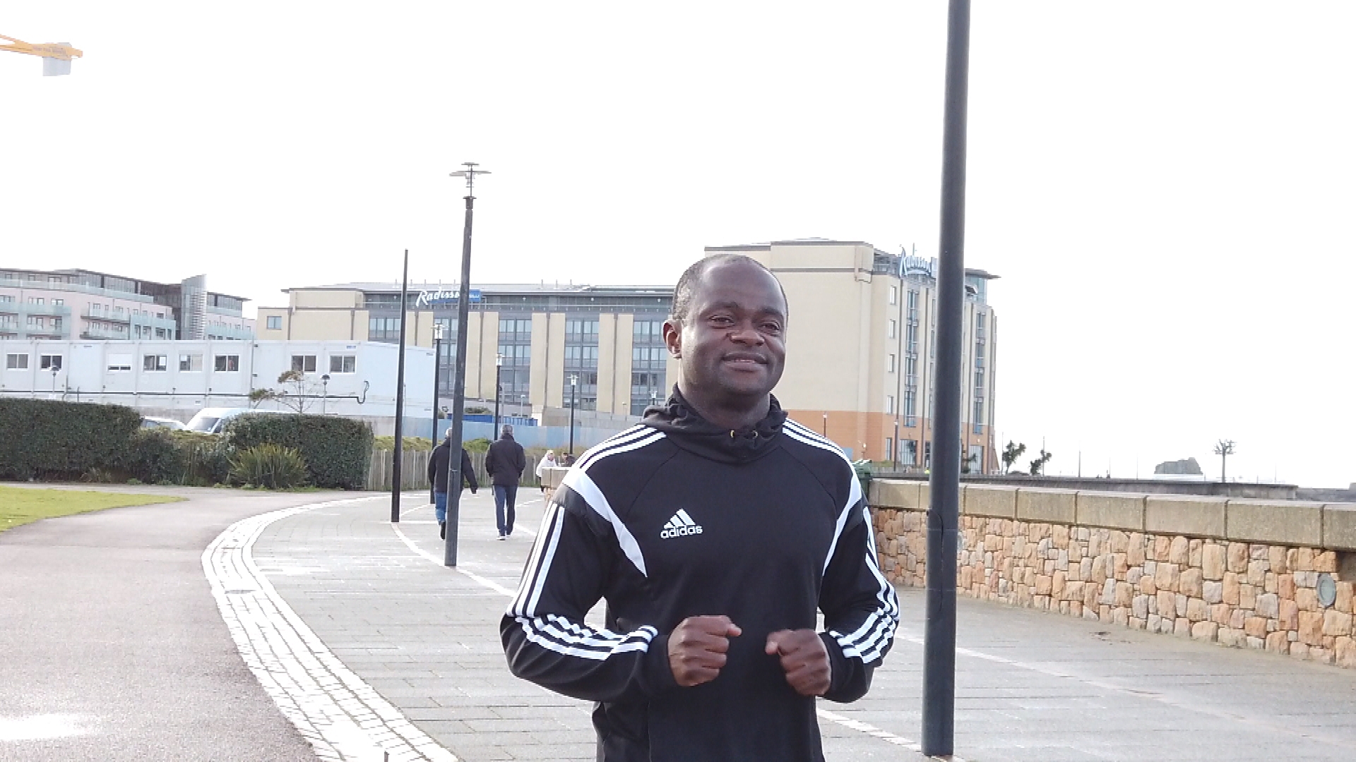 Jersey's Father Johnpromise swaps his robes for running gear this ...