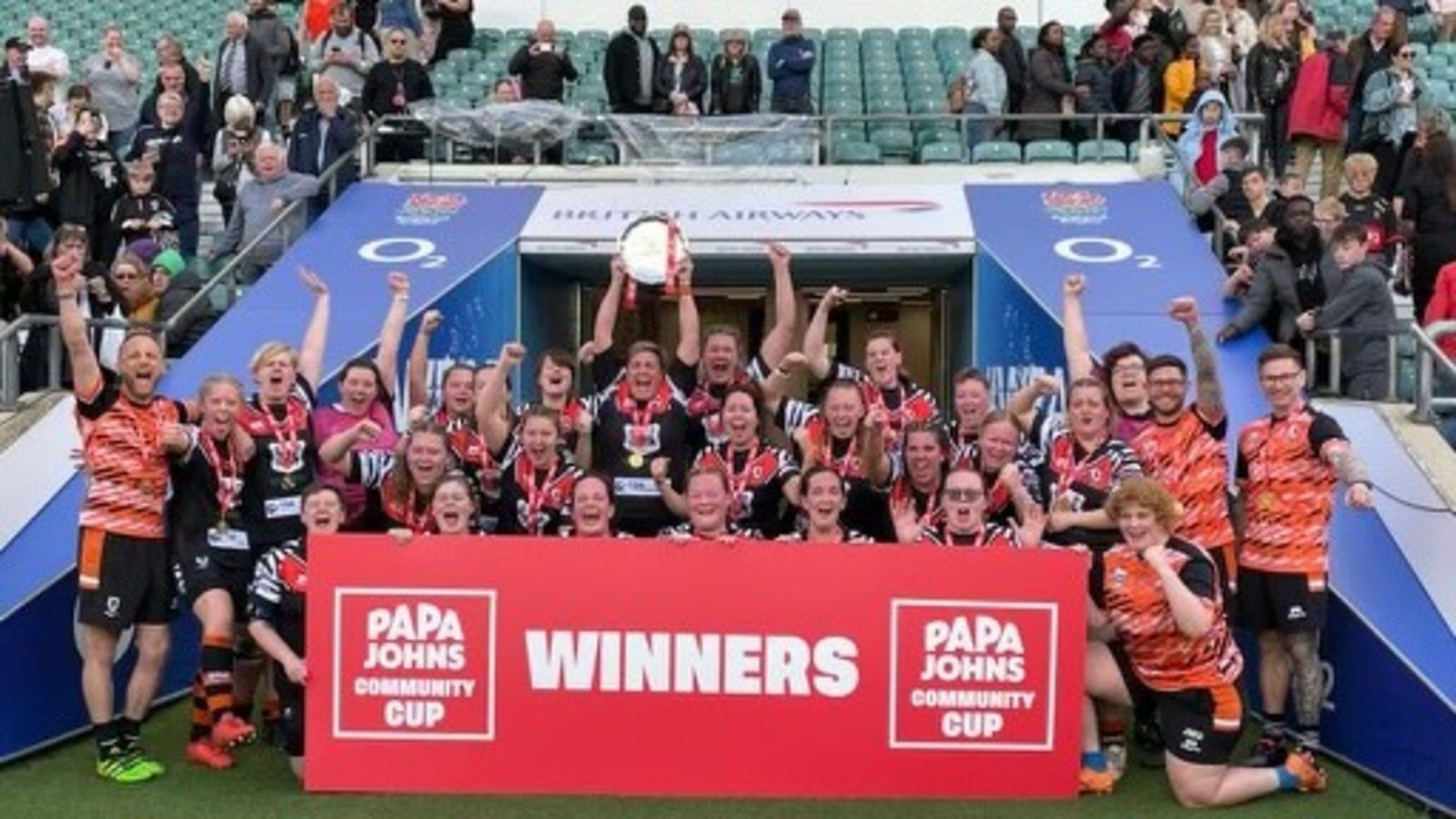 Workington Zebra Finches beat Avonmouth at Twickenham to win Papa Johns ...