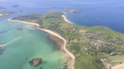 01-11-21 Aerial shot of the Isles of Scilly-ITV News