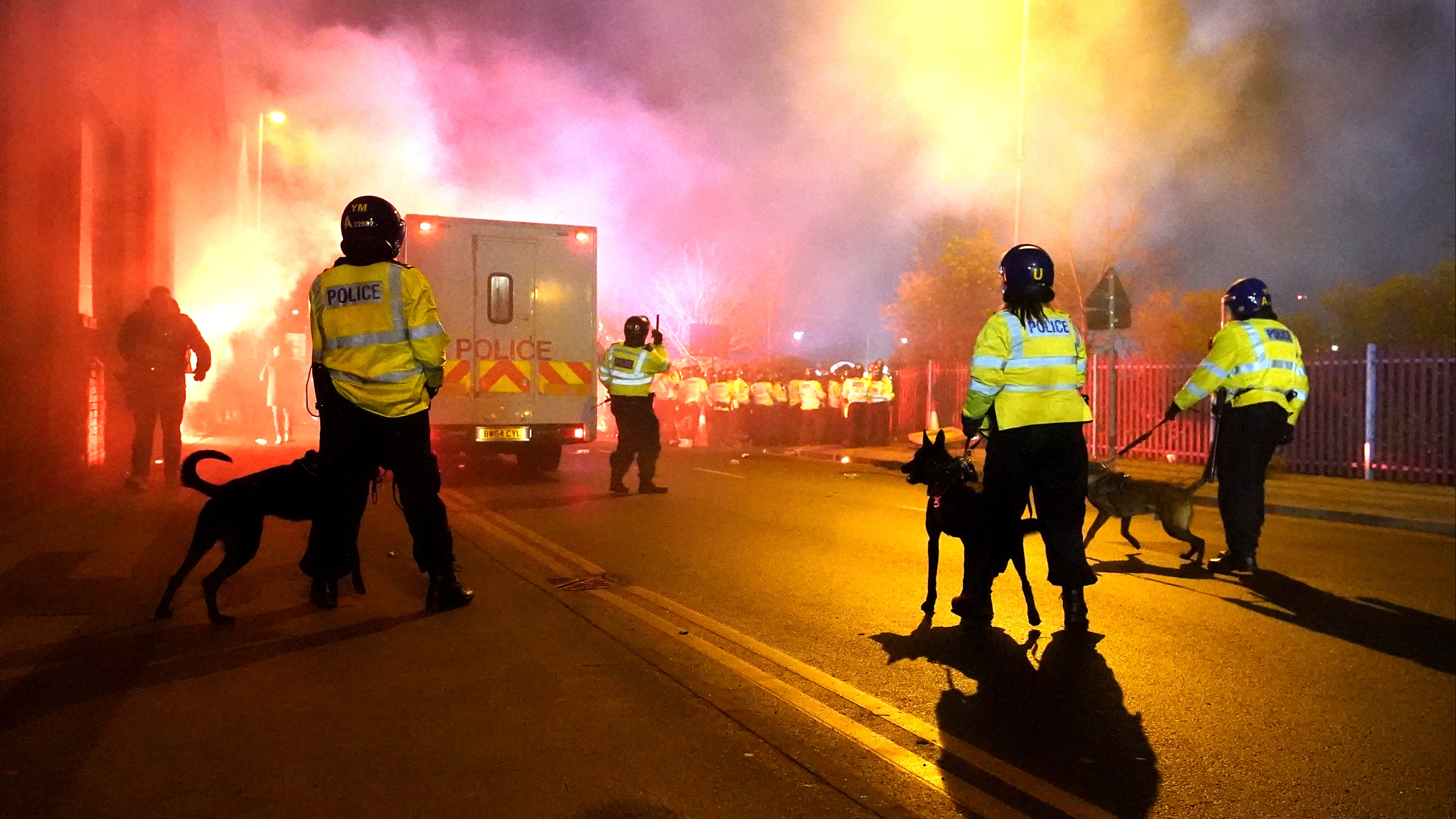 Almost 50 arrested after serious disorder involving Legia Warsaw fans outside Villa Park | ITV News Central