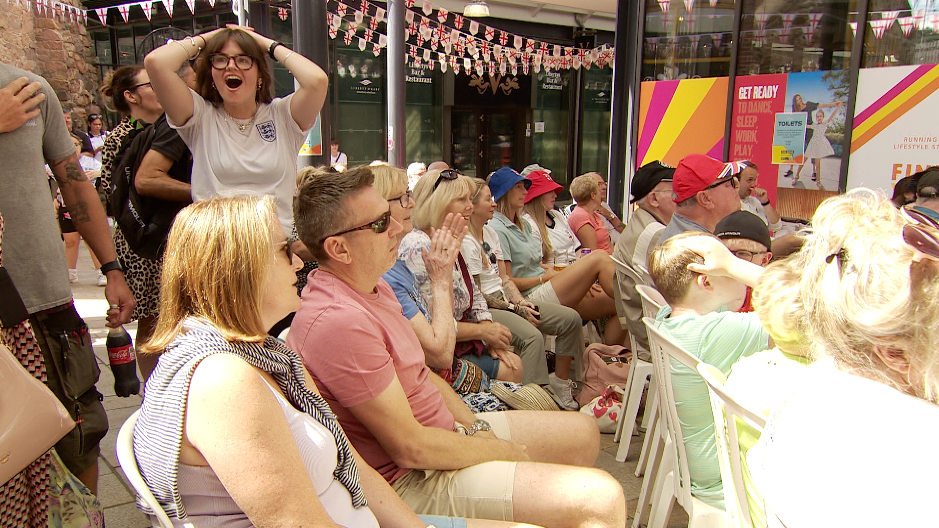 Hundreds turn out to watch Women's World Cup semi-final in Jersey's new fan  zone