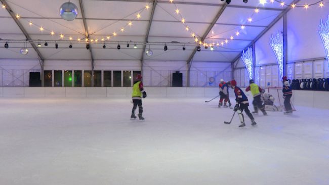 Tv Blue Ice Rink ITV Channel Sport news for the Channel Islands