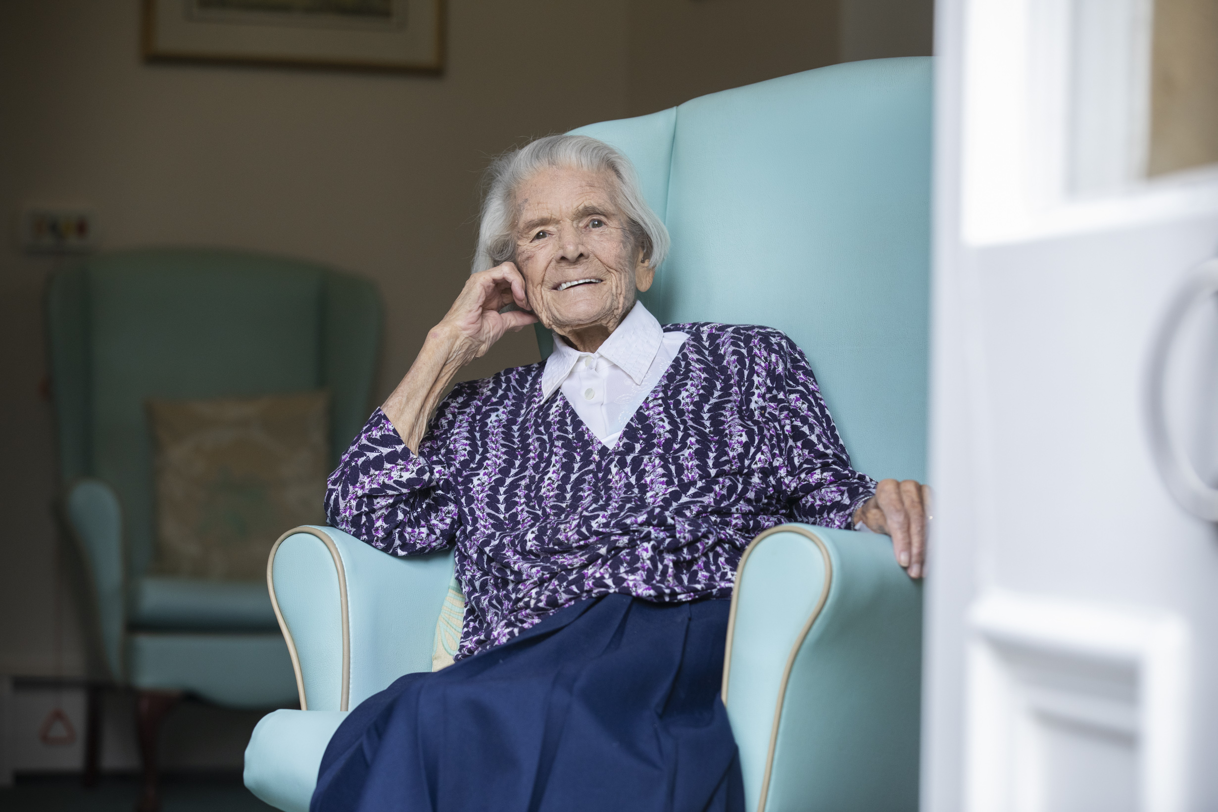 A 103-year-old former nurse was vaccinated against the coronavirus a century after suffering from the Spanish flu.Wales