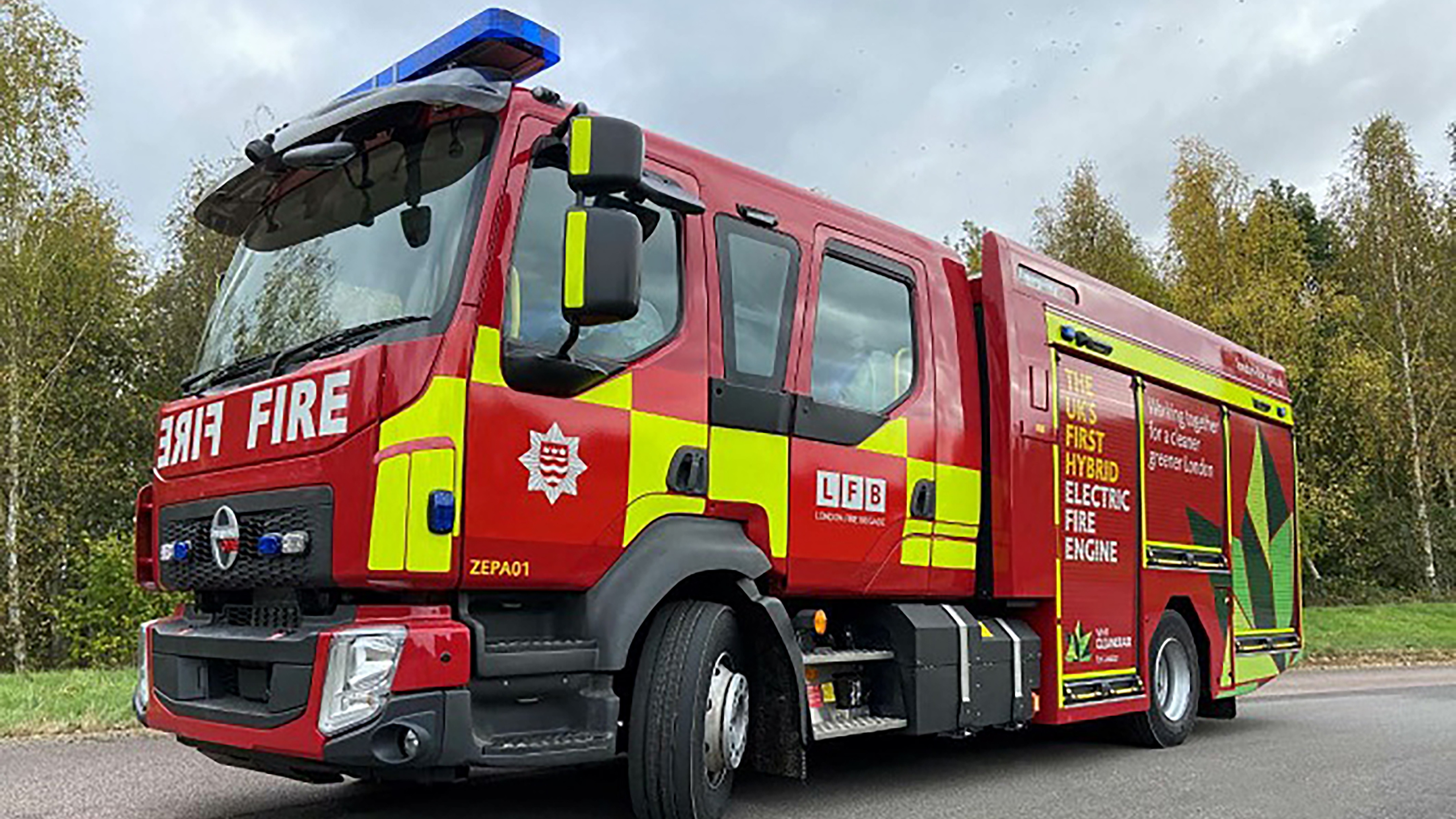 London Fire Brigade to start using UK's first electric-hybrid fire