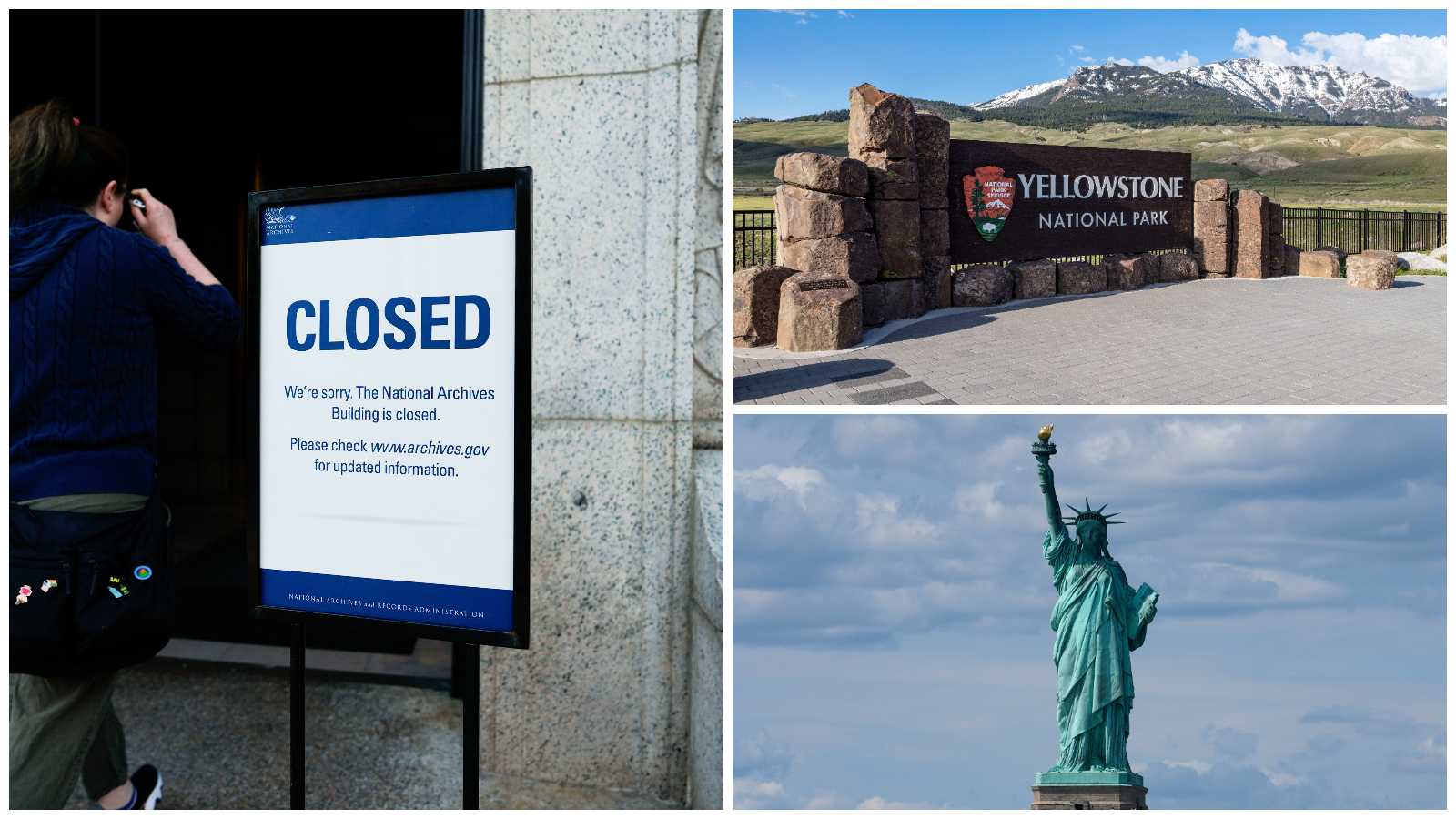 How will US federal government shutdown affect tourists, with landmarks closing?