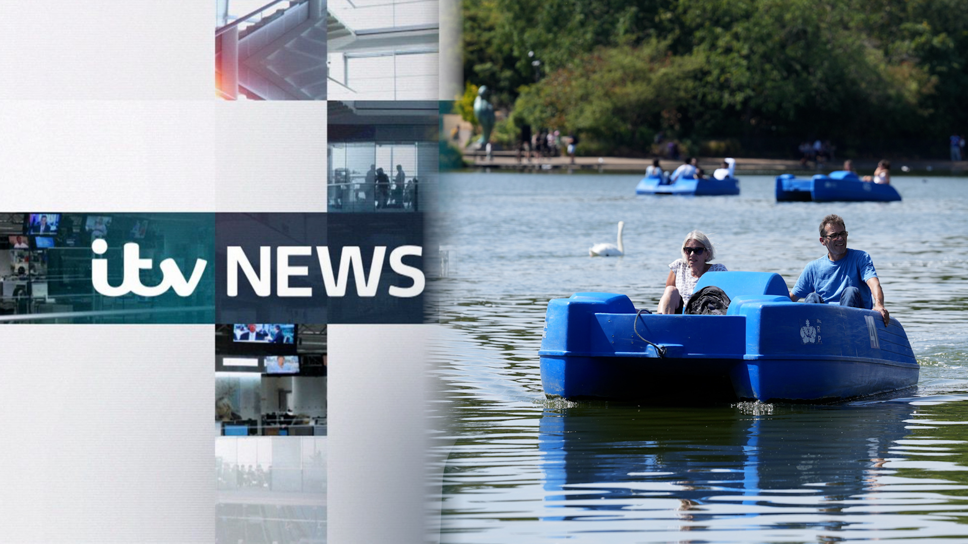 Watch Sunday's Evening News - as the UK is experiences record breaking hot weather
