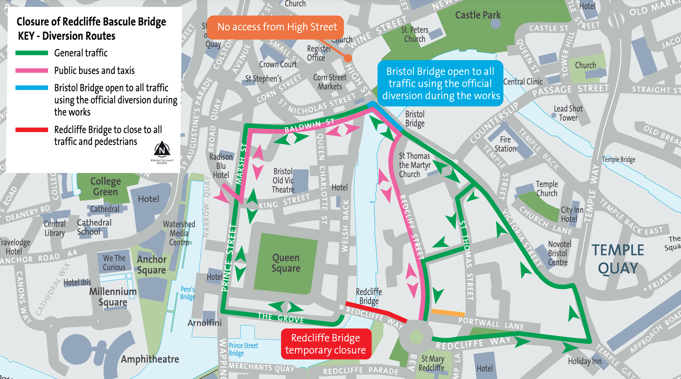 Bristol traffic The diversions in place as roadworks hit Gaol