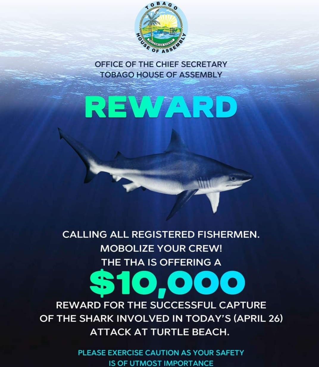 British tourist, 64, in hospital after shark attack in Tobago | STV News