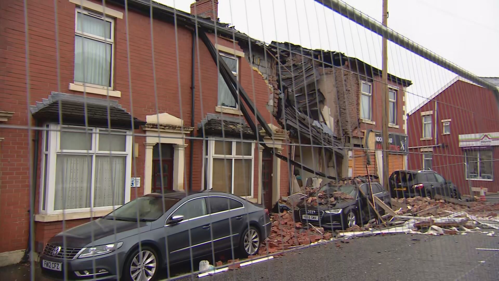 Two men rushed to hospital as explosion destroys Blackburn home ITV