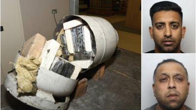 Gas Canister filled with cocaine, Faruk Miah and Safraz Latif jailed by West Yorkshire Police
