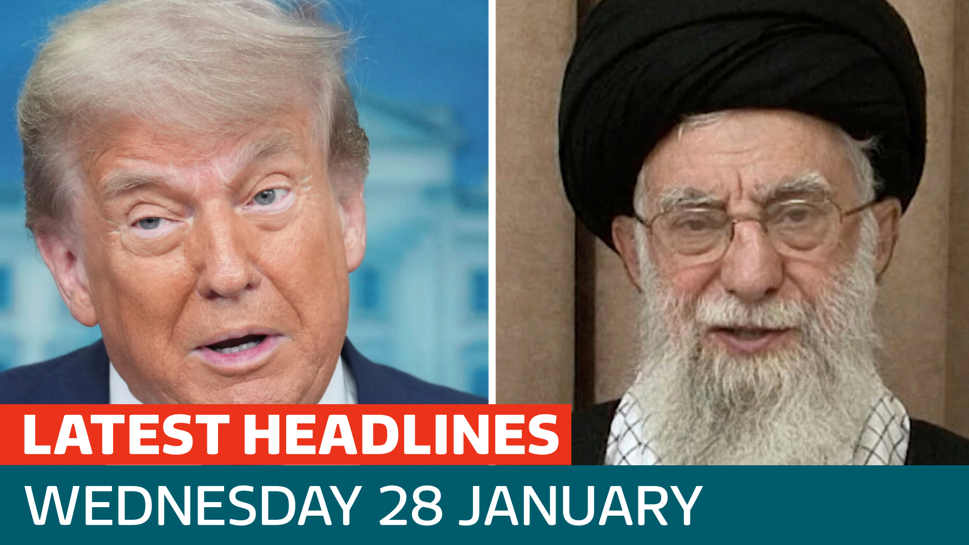 The latest headlines - as Trump warns 'massive Armada' is en route to Iran - Latest From ITV News
