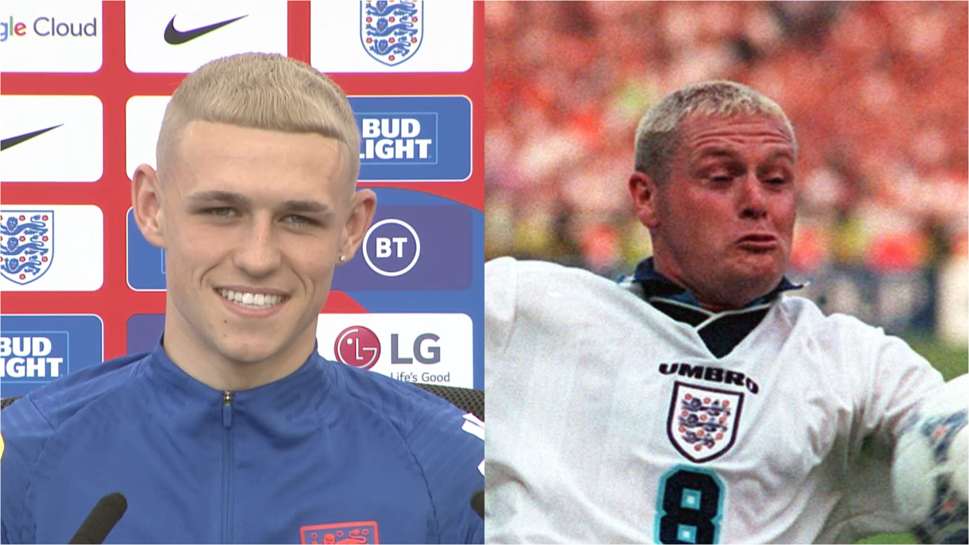 Phil Foden Dyes Hair To Bring A Bit Of Gazza On The Pitch Itv News