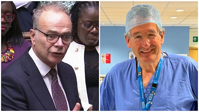 Credit: PA/ITV News Anglia
Stroud MP simon opher and Peter Prinsley MP Suffolk