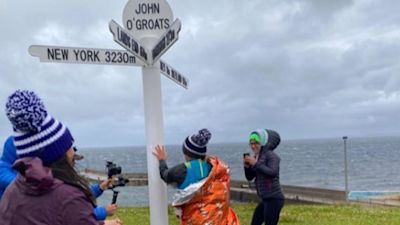 Carla Molinaro reaches John O'Groats
