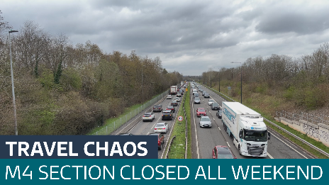 M4 closure: Weekend works between junction 18 for Bath and 19 for ...