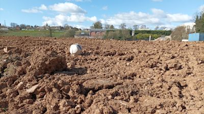 The boy fell down a manhole on wasteland. Pic UTV