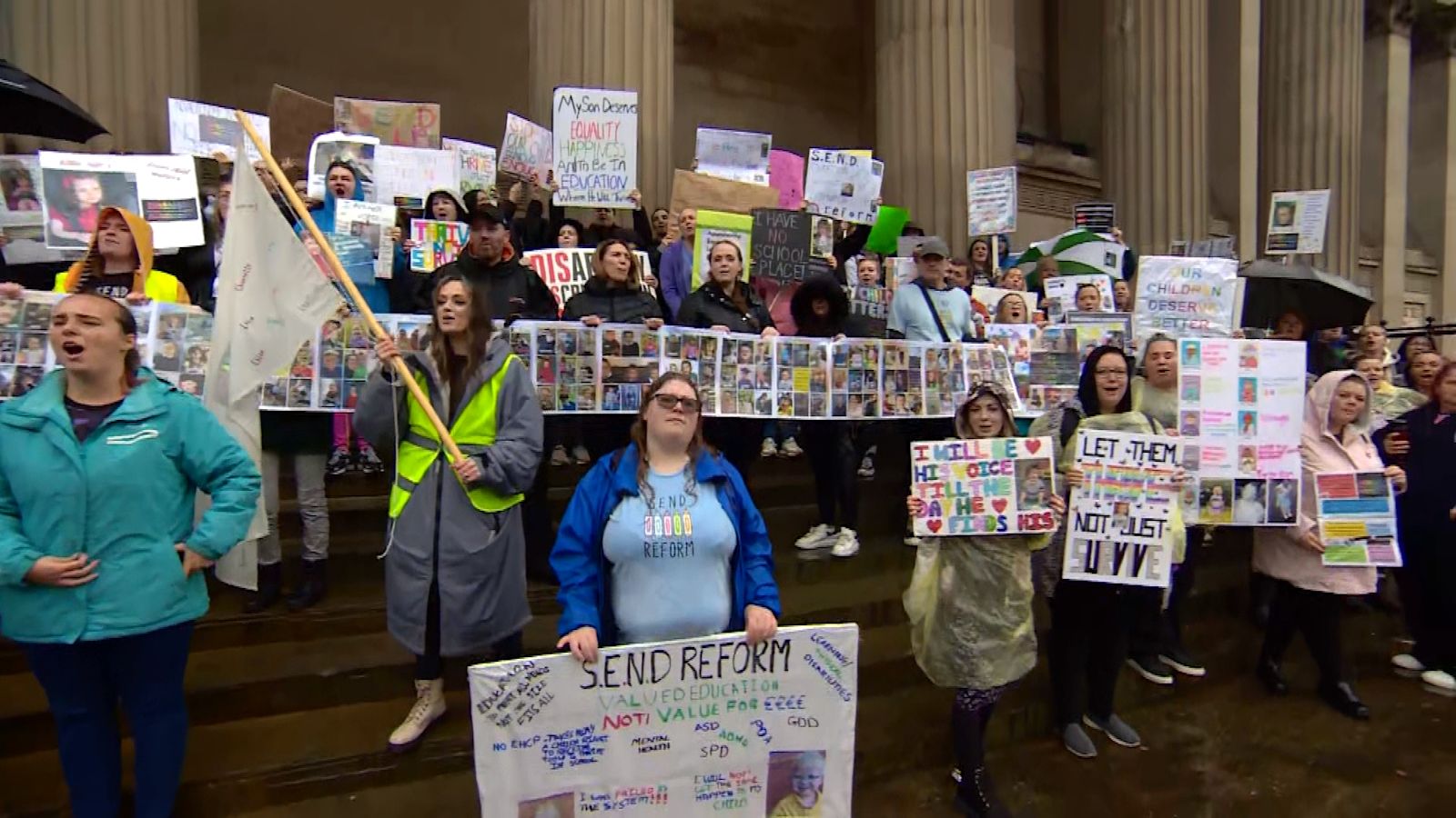 Send Protest Parents of Special Education Needs children protest in Liverpool ...