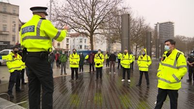 Covid marshalls meeting in Bristol