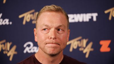 Sir Chris Hoy breaks leg in 'worst crash he ever had' | ITV News