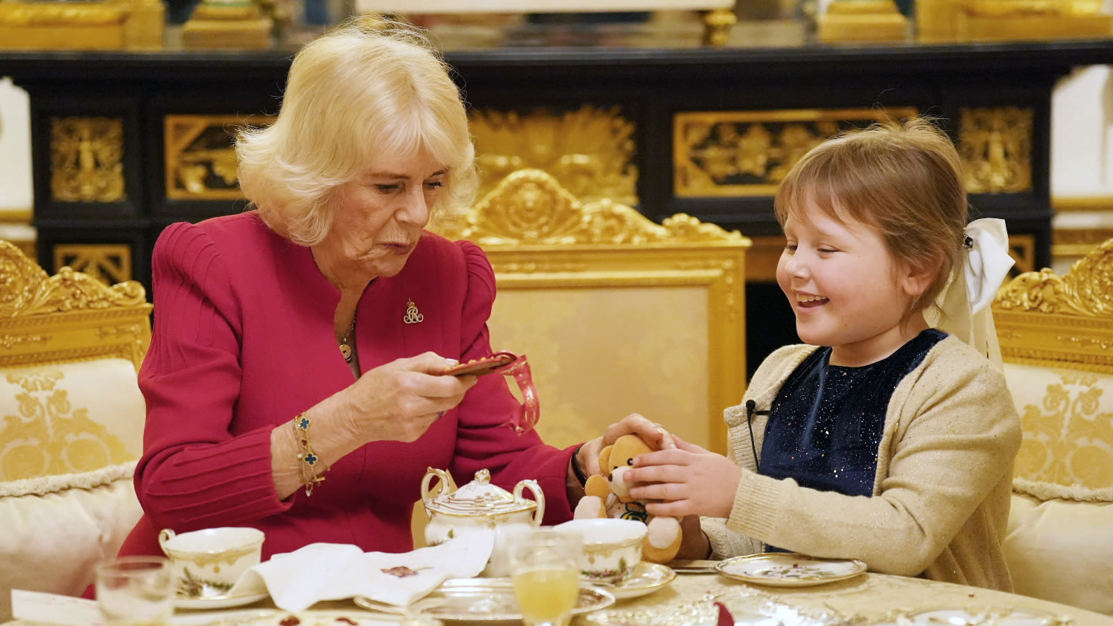 Queen Camilla thanks blind schoolgirl who sang in King's Christmas ...