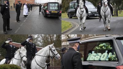 PC Jon Wain Funeral who passed away after contracting Covid-19