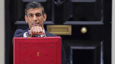 hancellor of the Exchequer Rishi Sunak leaving 11 Downing Street, London before delivering his Budget