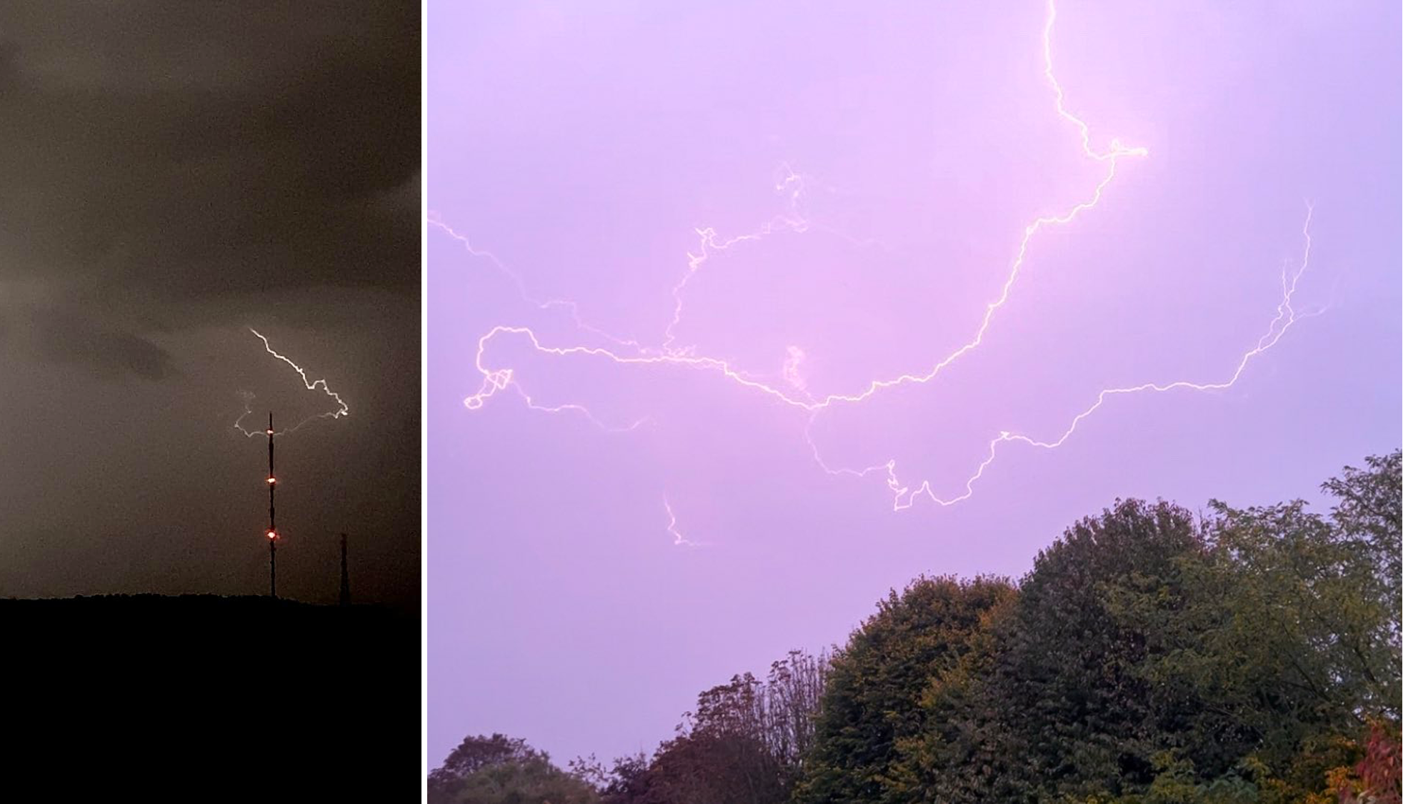 Stunning snaps show impressive lightning strikes across Southern England as  Met Office issue warning | ITV News Meridian