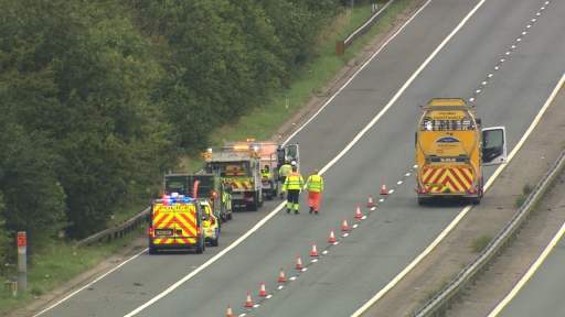 M32 partially closed after serious crash ITV News West Country