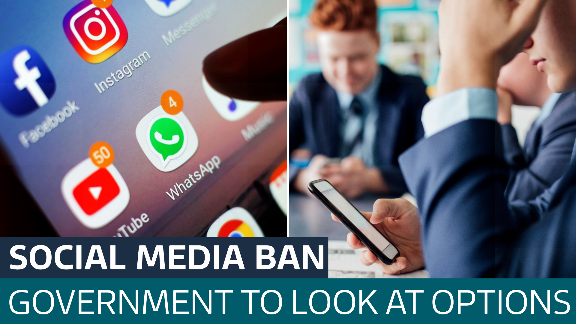 Government to hold consultation on social media ban for under-16's - Latest From ITV News