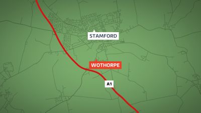 Three people were killed in a three-car crash on the A1 near Wothorpe, just outside Stamford.