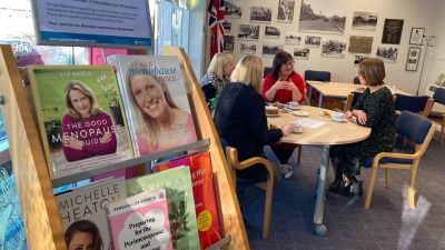Round table discussion in Birtley library